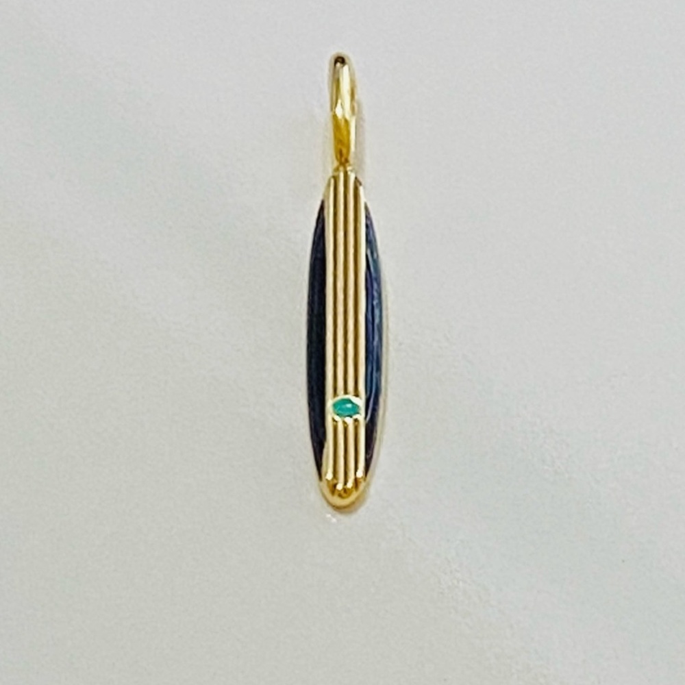 Gorjana 18k Gold Plated Brass Surfboard Parker Charm (never used)